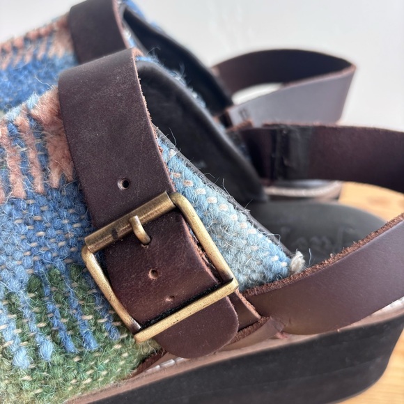 Free People Women’s Astrid Plaid Platform Slingback Clog Stargazer size 9 - Picture 5 of 12